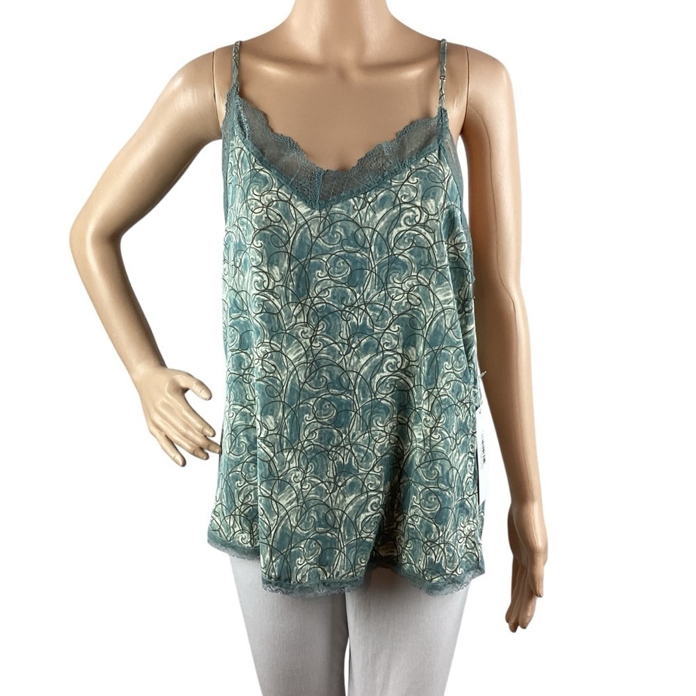 bishop + young Lotus Cami Size M Blue Paradise Print